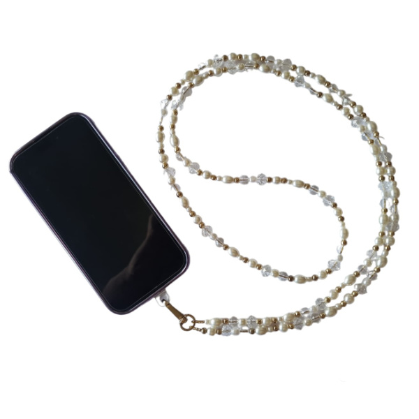 Handykette mit Perlen – Bild 2